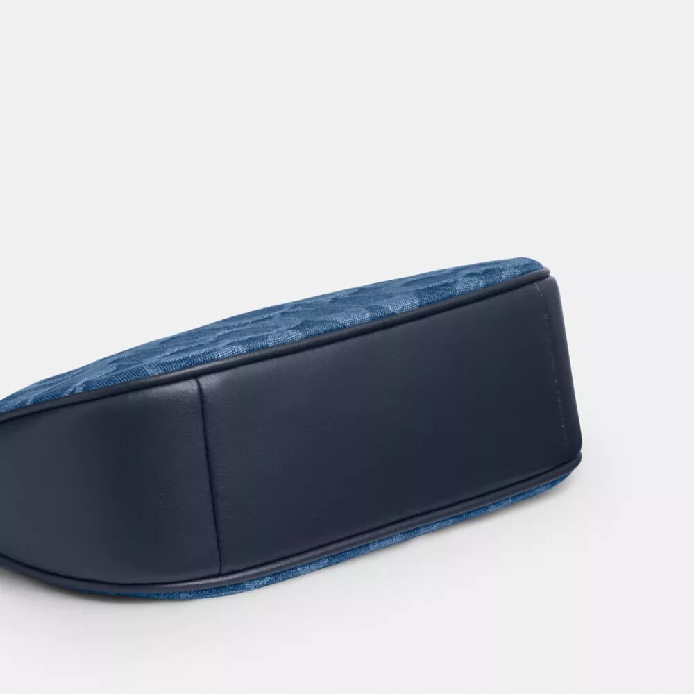 Teri Mini-veske med kryssrem i signaturdenim
