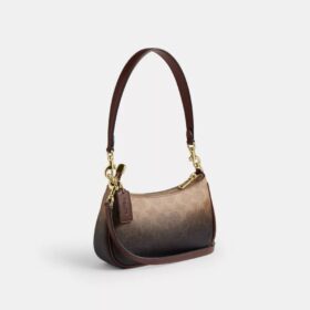 Teri Mini-veske med skulderrem i Ombre Signature Canvas