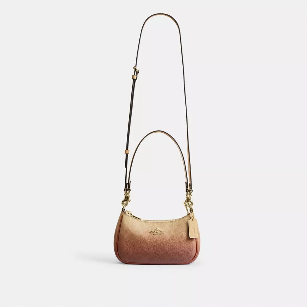 Teri Mini-veske med skulderrem i Ombre Signature Canvas