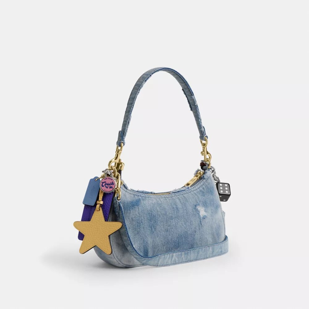 Teri skulderveske i Loved Denim med anheng