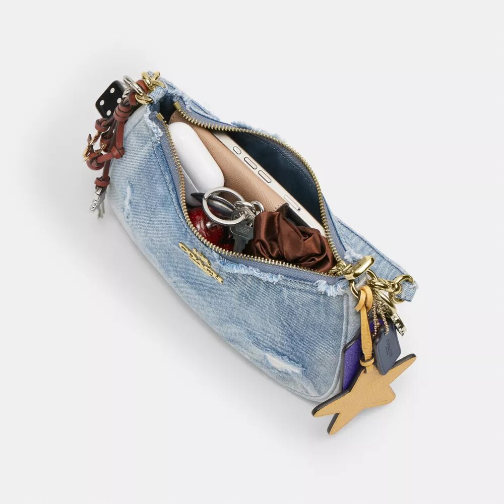 Teri skulderveske i Loved Denim med anheng