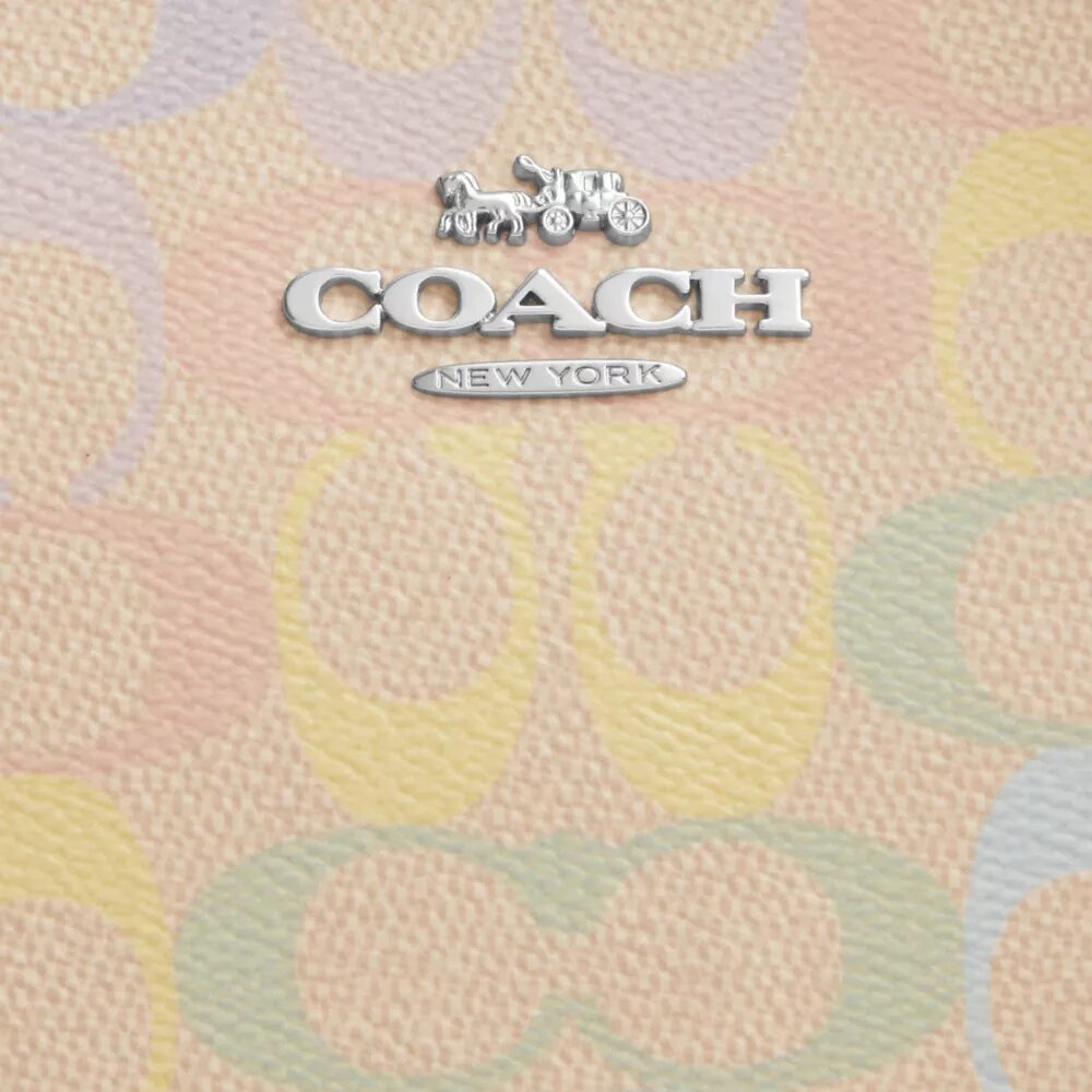 Teri skulderveske i Rainbow Signature Canvas