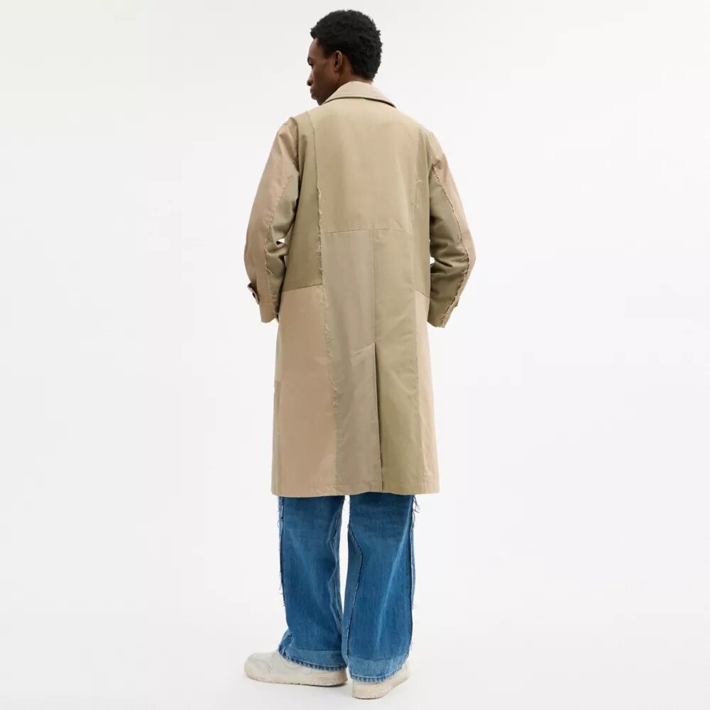 Trenchcoat av gjenbrukt bomull