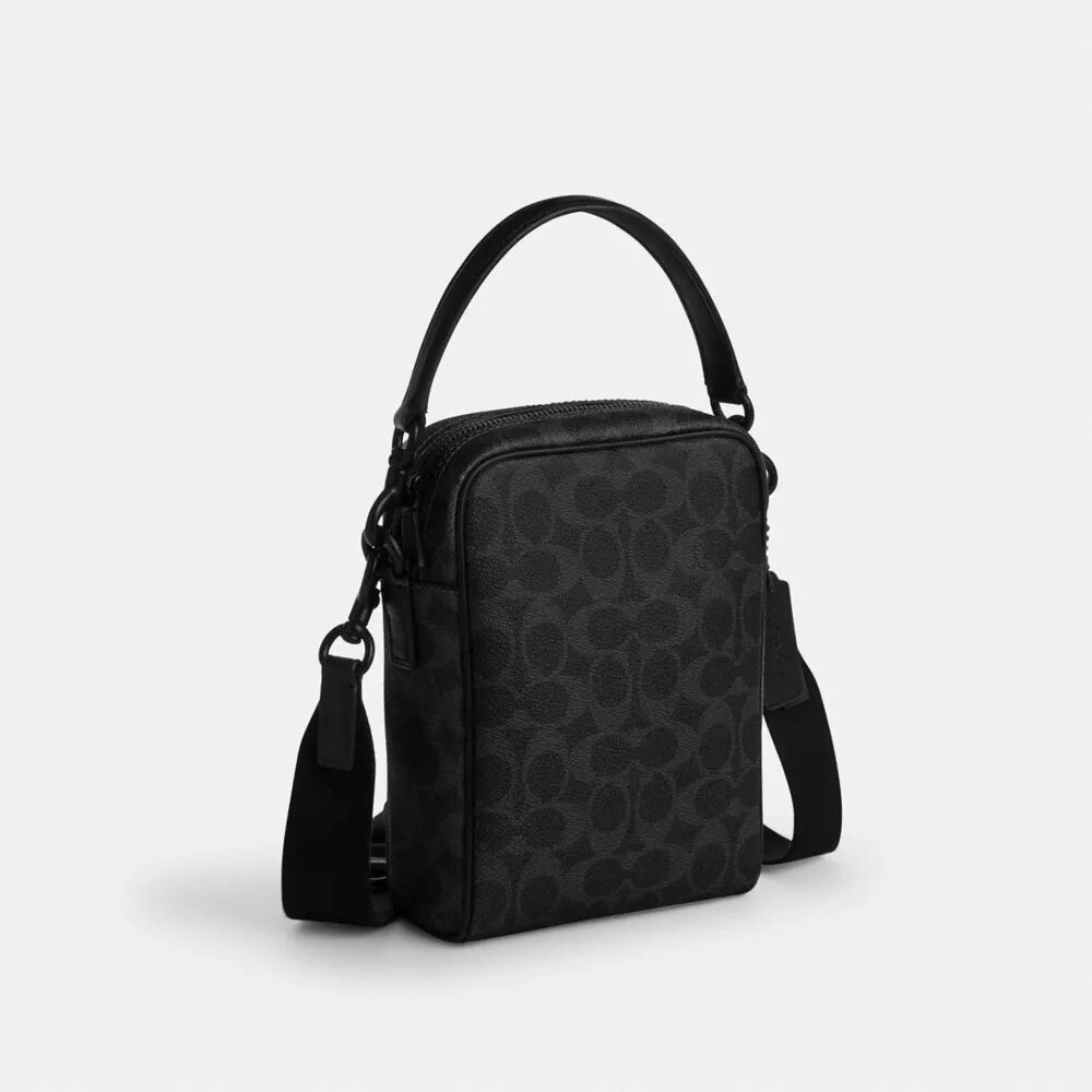 Tristan crossbody-veske 14 i Signature Canvas