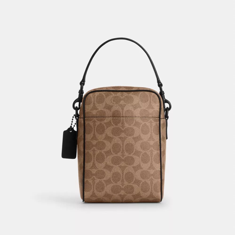 Tristan crossbody-veske 14 i Signature Canvas