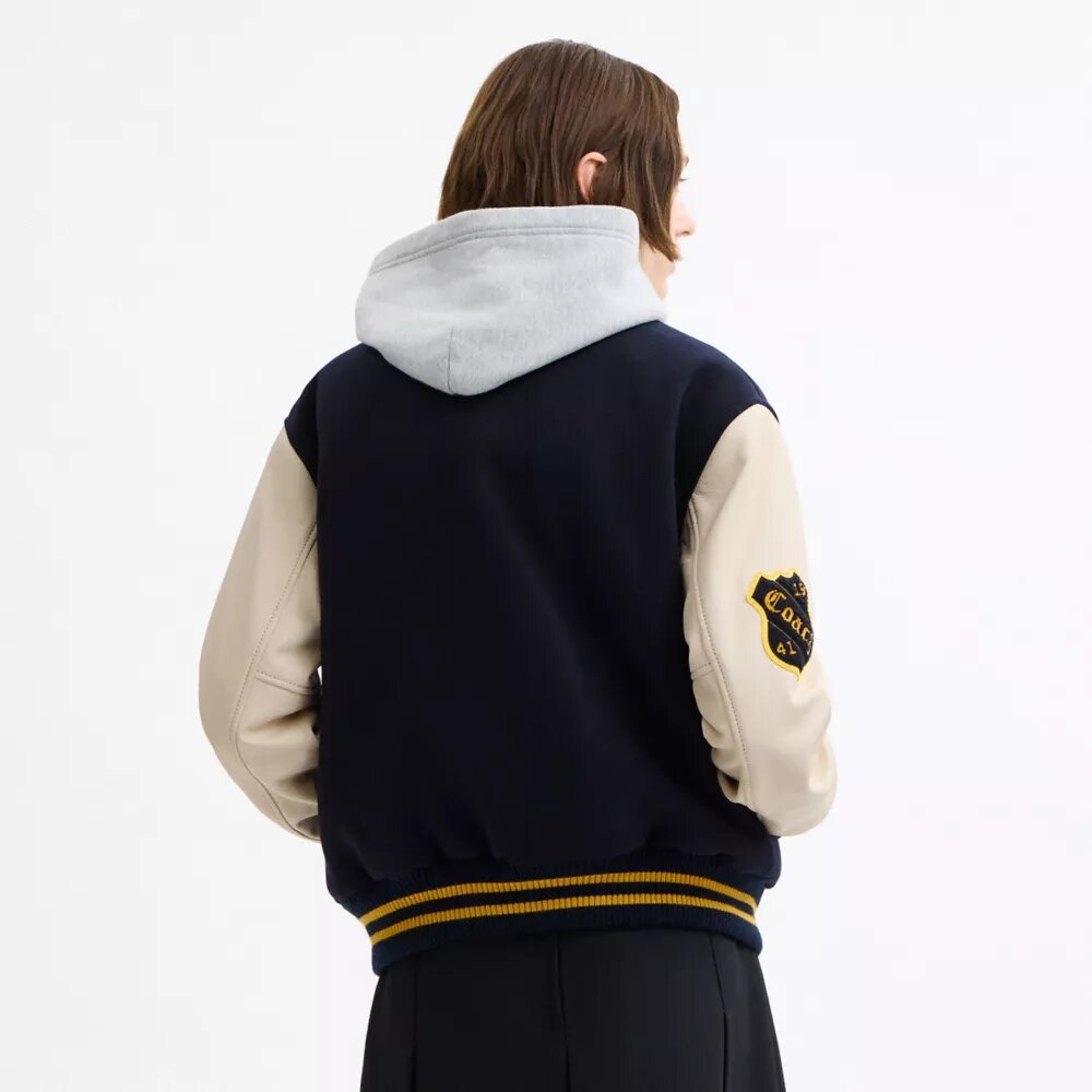 Varsity-jakke i ull