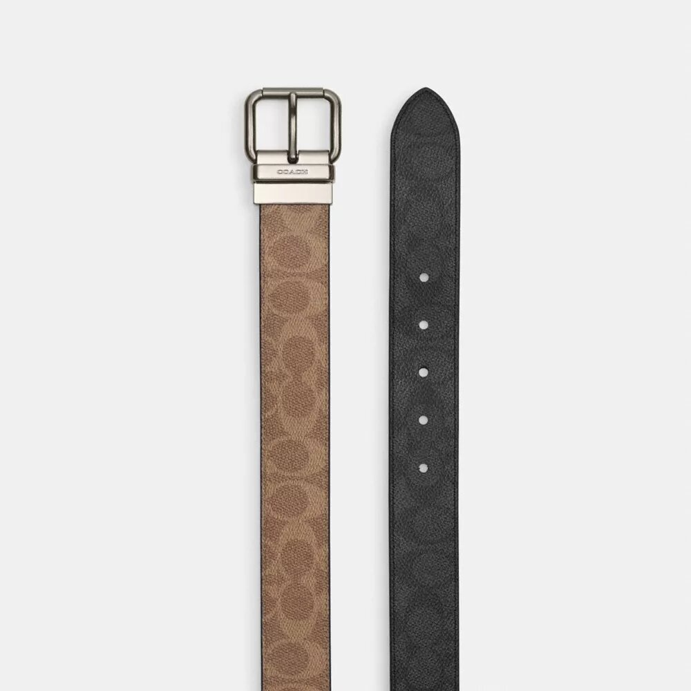 Vendbart belte med rulle-spenne, tilpasset lengde, 38 mm