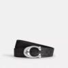 Vendbart belte med skulpturert C-spenne, 38 mm
