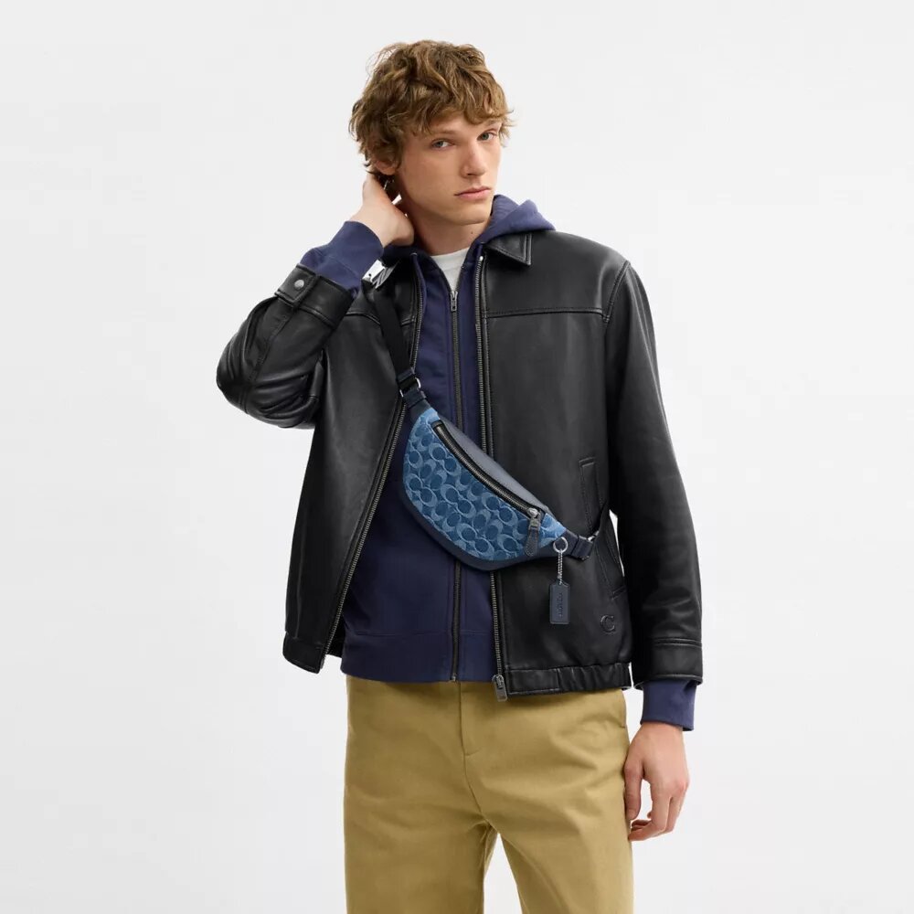 Warren Mini-veske i signaturdenim